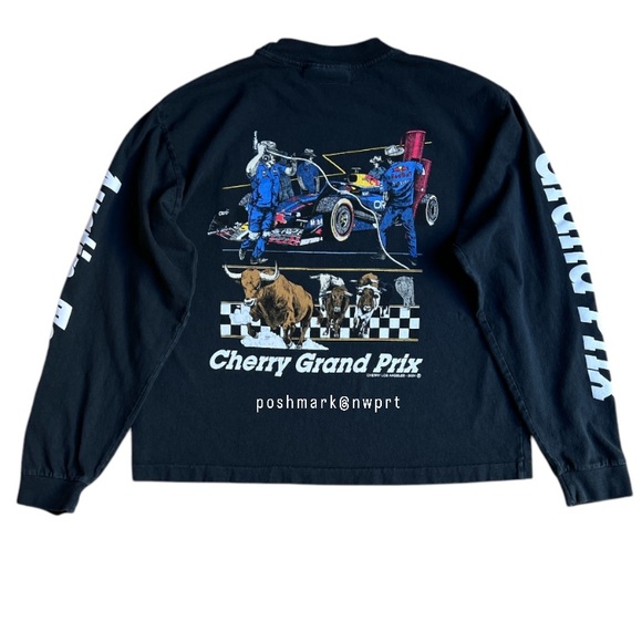 CHERRY LA 🏎️ Red Bull F1 Grand Prix Austin TX Los Angeles Faded Black Tee XS - Picture 9 of 16